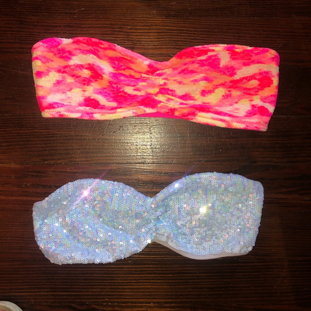 2 Victoria’s Secret Pink bralettes